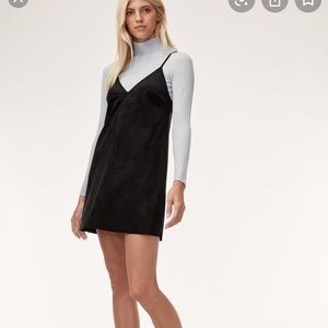 Aritzia Vivienne Suede Dress